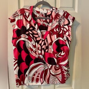 Maison d’Amelie (Paris) Women's Pink and Red Patterned Top